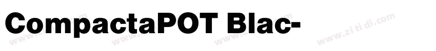 CompactaPOT Blac字体转换